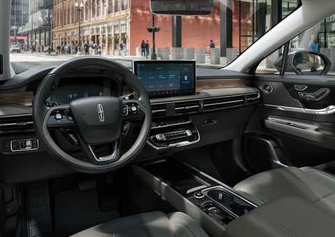 The interior dashboard of 2024 Lincoln Corsair® SUV is shown here. | Lincoln Demo 5 in Derwood MD